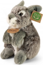 Lapin en peluche gris assis 20 cm ECO-FRIENDLY