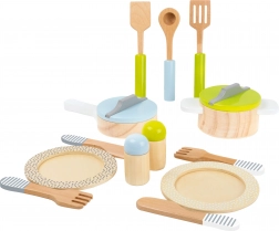 Ensemble de cuisine en bois pour enfants SMALL FOOT, 15 pièces
