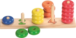 jeu en bois goki de tri et de comptage avec anneaux