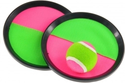 Set Velcro Attrape et Lance – jeu de lancer rose‑vert