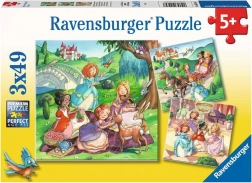 Puzzle Petites Princesses 3×49 pièces RAVENSBURGER