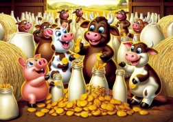 Puzzle Trésor Lacté 25 pièces