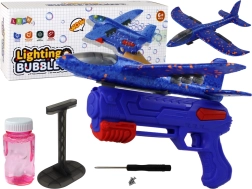 Avion avec bulles et pistolet pour enfants