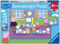 Puzzle Ravensburger Peppa Pig 2×24 pièces – classe