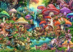 Ravensburger Puzzle Village aux Champignons 1000 pièces