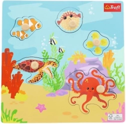 Puzzle en bois Animaux sous-marins, 5 pièces