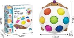 Jouet sensoriel hérisson avec demi-coques en silicone