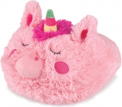Pantoufle chauffante en peluche Cozy Noxxiez licorne