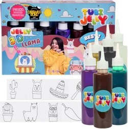 Tubi Jelly kit créatif Lama 6 couleurs figurines en gel
