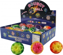 Balle sauteuse arc-en-ciel 7 cm