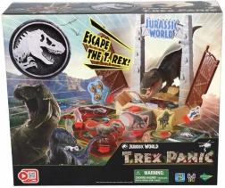 Jurassic World T‑Rex Panic – jeu de société familial d’action