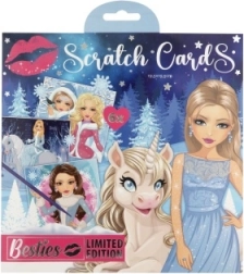Images à gratter – motifs hivernaux pour filles, 6 pcs