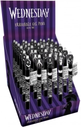 Stylo gel effaçable Wednesday 15 cm – 6 modèles