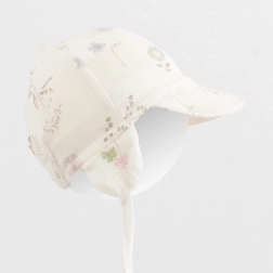 Béguin d’été en mousseline avec visière New Baby Zoe