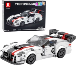 Jeu de construction voiture de sport Viper – blanc et rouge, 379 pièces
