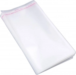 Sachets en cellophane autocollants OPP 14 × 17 cm, 100 pcs