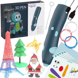 Woopie stylo 3D pour enfants avec alimentation USB et recharges sûres