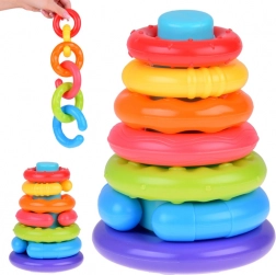 Pyramide sensorielle empilable pour enfants