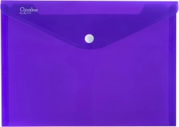 Pochette à bouton A5 Opaline violette