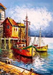 Puzzle ART PUZZLE port orange 500 pièces