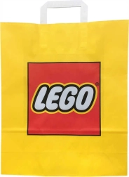 Sac cadeau publicitaire en papier Lego jaune 34 × 35 cm - 1 pièce