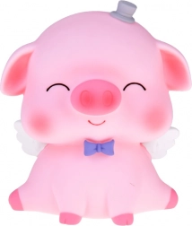 Tirelire cochonnet avec petites ailes et couronne