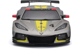 modèle de voiture en métal 1:24 BBURAGO Corvette C8.R 2020 jaune de course