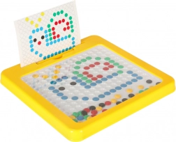 mosaïque magnétique Montessori pour enfants, jaune 26 × 26 cm