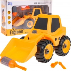 Bétonnière de construction à assembler pour enfants 3+ avec tournevis et 3 embouts – Bulldozer