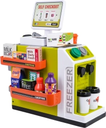 Mini supermarché pour enfants avec accessoires et caisse libre-service