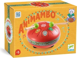 Djeco Animambo tambour à langue rouge avec cartes de notes