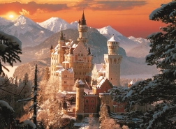 Puzzle Château de Neuschwanstein en hiver 3000 pièces Trefl
