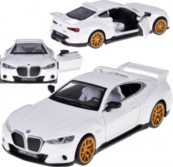 Modèle en métal de voiture BMW 3.0 CSL 1:34 avec lumière et son, portes ouvrantes