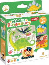 Je montre des puzzles de dinosaures