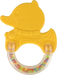 Hochet et anneau de dentition en forme de canard