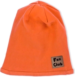 Bonnet bébé en coton Nicol Fox Club orange