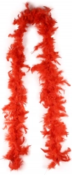Boa en plumes rouge 2 m