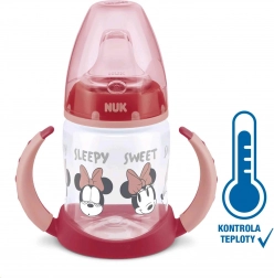 Biberon d’apprentissage NUK DISNEY MICKEY avec contrôle de température 150 ml, rouge