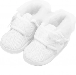 Chaussons d’hiver pour bébé avec fourrure et fermeture velcro NEW BABY (6–12 mois)