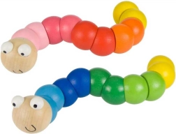 Bigjigs Toys ver en bois coloré – bleu