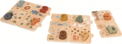 Puzzle de comptage en bois avec animaux 2Kids Toys