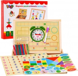 Tableau magnétique en bois pour enfants 3+ ensemble éducatif avec accessoires