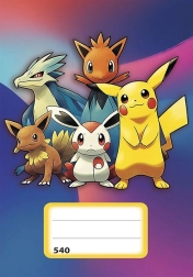 Cahier A5 non ligné avec personnages animés