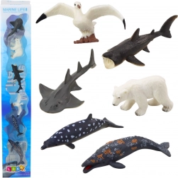 Ensemble de Miniatures d'Animaux Marins 6 pcs Vie Marine