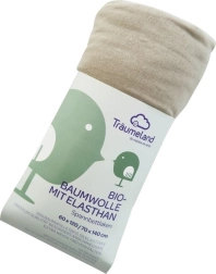 Träumeland drap-housse en coton bio avec élasthanne uni anthracite