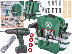Ensemble d’outils pour enfants avec sac à dos et visseuse sans fil