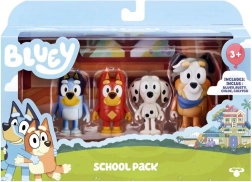 Lot scolaire 4 figurines Bluey