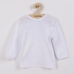 Chemise bébé en coton avec nouage au dos blanche