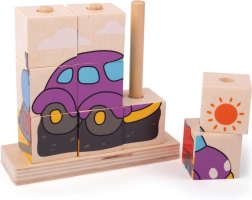 Puzzle en bois Bigjigs Baby Véhicules