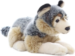 loup en peluche 40 cm